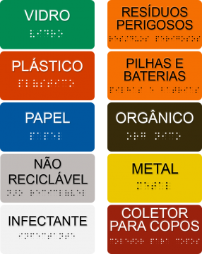 Adesivos em PVC com Identificação em Braile