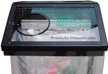 Lixeira Transparente Anti-terrorismo - Modelo W1000