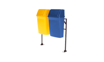 Lixeira Reciclagem 57L com Suporte - Cod. WR31